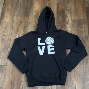 LOVE volleyball sweatshirt